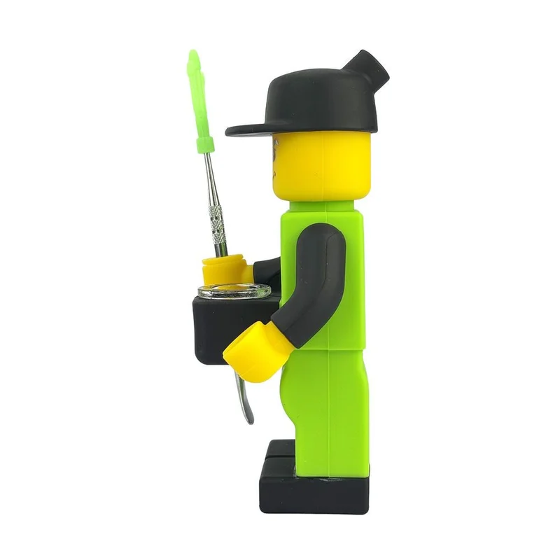 Bong Silicone Lego c/espátula de inox - Imagem 2