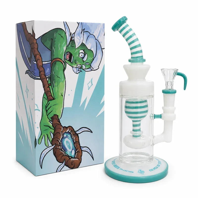 Bong Vidro Premium Colmeia - Silver Haze