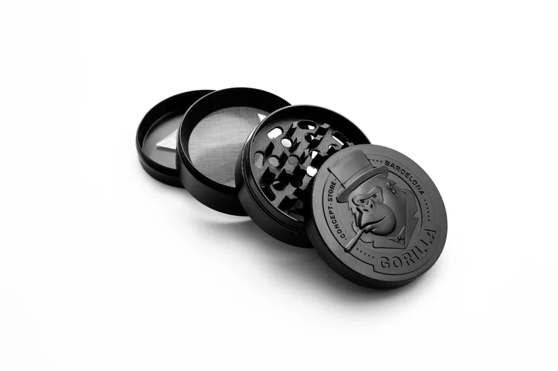 Dichavador Metal Gorilla Concept Preto - 4 Partes