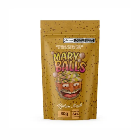 Mary Balls Afghan Kush (Chocolate Ao Leite 34% Cacau) - 80g