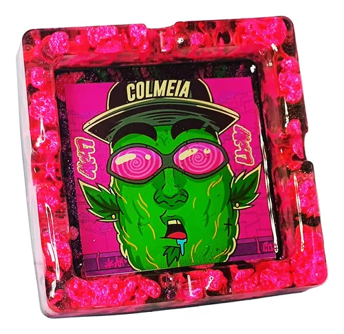Cinzeiro de Resina Spacetrip Colmeia AK47 – Quadrado