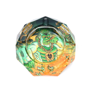 Cinzeiro de Vidro Cristal Spacetrip Colmeia Gorilla Glue
